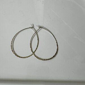 Hammered Gold Hoops